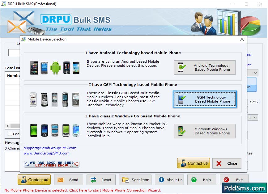 Bulk SMS Software for GSM Mobile Phones