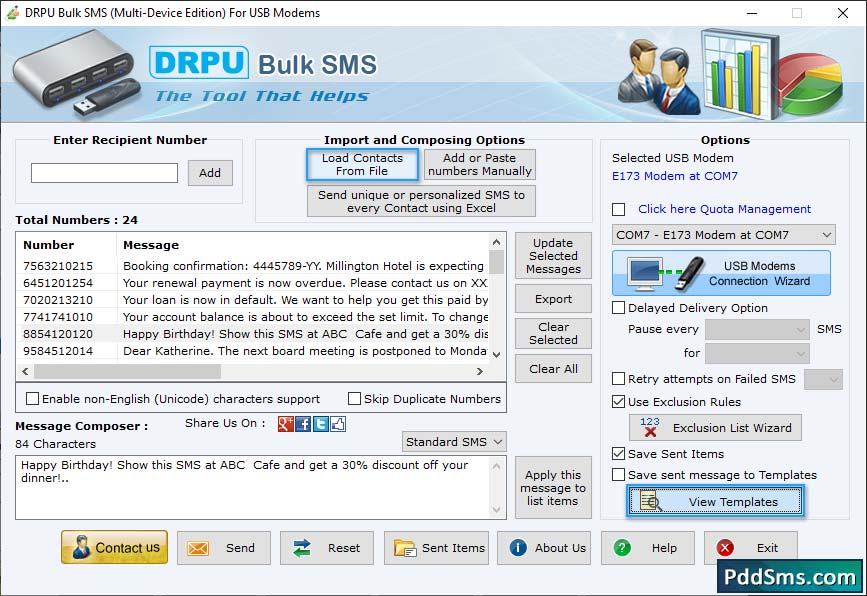 Bulk SMS Software - Multi USB Modem