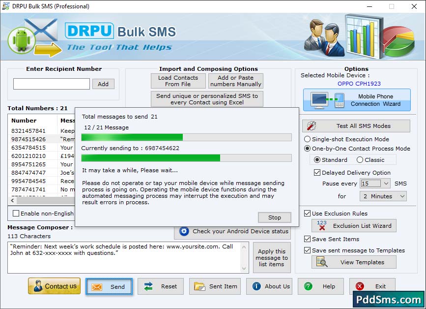 Bulk SMS Software – Professional